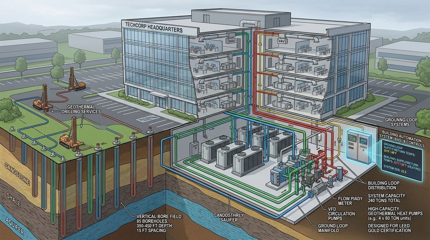 Commercial geothermal